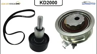 Kit Correia Dentada e Tensores Audi A1 A3 Q3 - Volkswagen Fox Gol Golf Jetta Up! Saveiro - KD2000