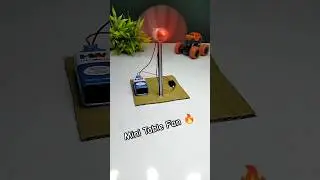 how to make mini table fan || dc motor mini project #motor #experiment #shorts