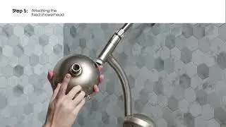 Glacier Bay Wall Bar Showerhead Install