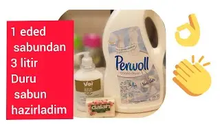 😳 1EDED SABUNDAN 3 LITR DURU SABUN HAZIRLADIM.#durusabun #sivisabun #sabun #evisleri #vloq