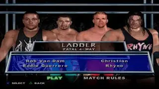 WWE SmackDown! Here Comes the Pain - RVD,EddieGuerrero,Christian,Rhyno (LADDER)