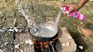 Snow Spray Vs Hot Pan | स्नो स्प्रे को गर्म पैन में डालने पर क्या होगा ?