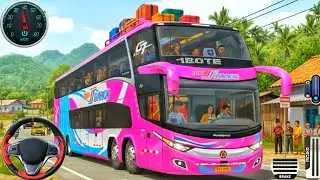 New Euro Coach Bus Simulator 3D  2026 - Offroad Real Bus Driving 3D - Bus Game Andriod Gameplay
