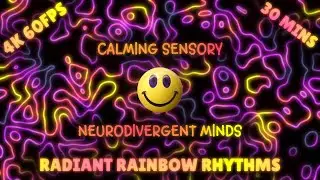 Retro Colour Waves | 30-Min Immersive Relaxing Flowing Experience for Neurodivergent Minds ♾️Autism🌈