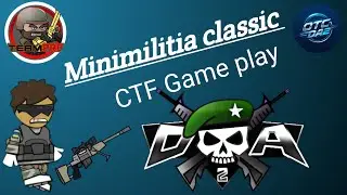 Outpost map CTF Flag game  /Minimilitia classic gameplay #minimilitia #gaming #minimilitiaupdate 