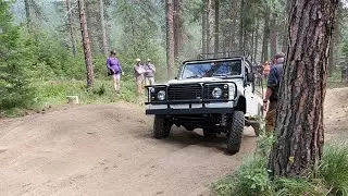 1989 Land Rover Defender 110 Pickup Truck 300 TDI Upgrade at Northwest Overland Rally