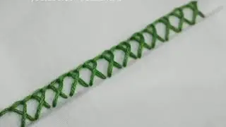 How to Embroider Crossed Blanket Stitch 🪡🧵