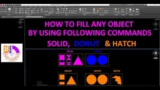 SOLID DONUT & HATCH | AutoCAD | EZAS-Easy AutoCAD Solutions