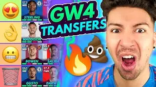 FPL GW4 BEST TRANSFERS! | Transfer Tier List for Gameweek 4 | Fantasy Premier League 2023/24