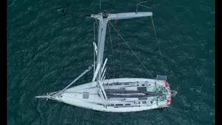 Painting head-sail UV, deck & water catchment (ep14)
