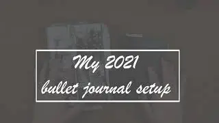 My 2021 bullet journal setup