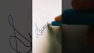 #Simran in #cursive writing |  requested name #shorts