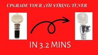 FIT A GEARED 5TH STRING BANJO PEG IN 3.2 MINUTES