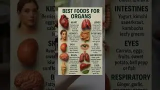 10 Best Foods for Every Organ in Your Body 🧠💖🍎 | Natural Healing & Nutrition Guide #shorts #food #yt