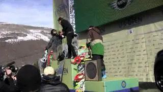 Shaun White Awards Ceremony Burton US Open 2013