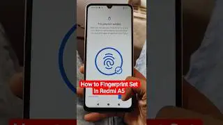 How to Set Fingerprint Redmi A5, All Redmi smartphone fingerprint set screen #shorts #short