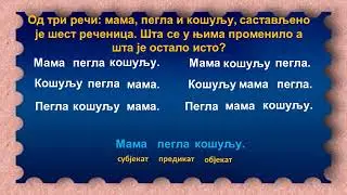 Ред реченичних чланова у реченици
