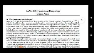BANS-183 || IMPORTANT QUESTION 2022 || GUESS PAPER SOLVE