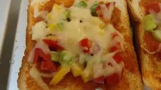1 Minute Bread Pizza In Microwave - Kid's Lunch Box Recipe,