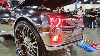 FULLY CHROME Supercharged Camaro SS on 32