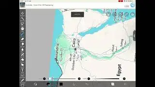 Egypt Flag Map Drawing
