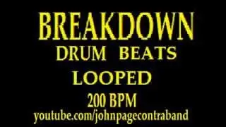 BREAKDOWN DRUM LOOPS TRACK 200 BPM
