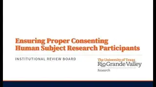 How do you consent research participants properly