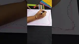 DIY project cover page design 🌺🌺#crafts #shorts #shortsfeed #schoolproject