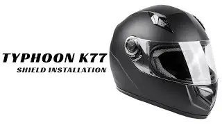 K77 Full Face Helmet Shield Installation | Typhoon Helmets