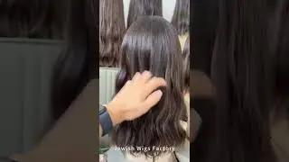 XF Wavy hair 100% human hair wigs.#wig #wigs #silktop #jewishwig #kosherwig #sheital #wigreview #xf