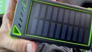 I made a goofy review about this nature power solar power bank I found at Home Depot.