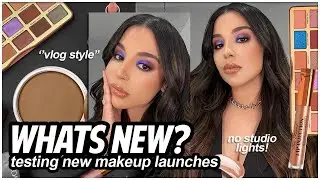 testing out new makeup products in natural lighting! *vlog style tutorial*