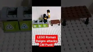 Lego Roman Reigns Attacks CM Punk! #lego #wwe #wrestling #romanreigns @WWE