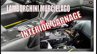 Lamborghini Murcielago Interior CARNAGE ! Bleeding F1 E-gear Actuator