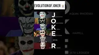 Evolution of joker #joker #dccomics #jokershorts #zacksnyder #dc #villian #fannyvideo #ytshorts 🃏
