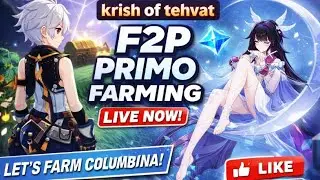 F2P Primogem Farming LIVE 💎 | No Spend Genshin Grind | Like & Subscribe 🔥