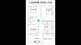 3 Bedroom house plan for customised house plans contact +254716379207