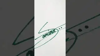 Samina name Signature😊comment your name☺️#shorts #fypシ #namestatus #signature #shortsvideo