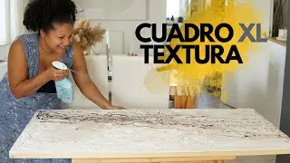 Cuadro grande para sala de yeso con textura decoracion de la casa