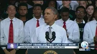 President Obama and First Lady visit Miami