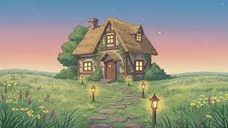 Cozy Cottage Chill: Anime Firefly Ambience with LoFi Beats