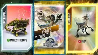 NEW 8TH YEAR 2023 PACK OPENING!! ALL CARD PACKS OPENING!! Jurassic World The Game
