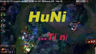 Chung kết LCK 2017 - Huni hủy diệt Longzu - Khan , Gorila, Bdd nh&igrave;n Huni bỏ trốn khi c&ograve;n 100 hp.