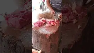 Awesome Desi Bull Cow Meat Process. #expartbutcher #beef #shortvideo