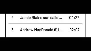Portapique/ NS shooting 911 call- Jamie Blair