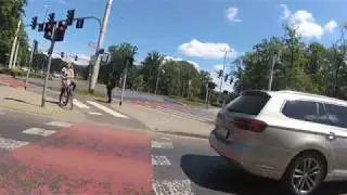 [HD] Riding a bike around Wroclaw, Poland. Original city sounds.