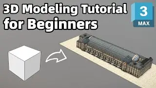 3ds Max Tutorial | Create Mus&eacute;e d'Orsay from a Cube | Architectural Modeling Timelapse