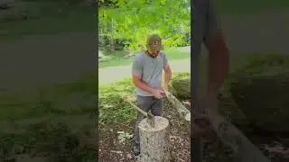 Making A DIY Baseball Bat With An Axe