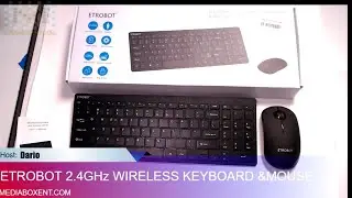 Review Wireless Keyboard and Mouse ETROBOT 2.4GHz Ultra Slim Full-Size