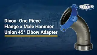 Dixon: One Piece Flange x Male Hammer Union 45&deg; Elbow Adapter